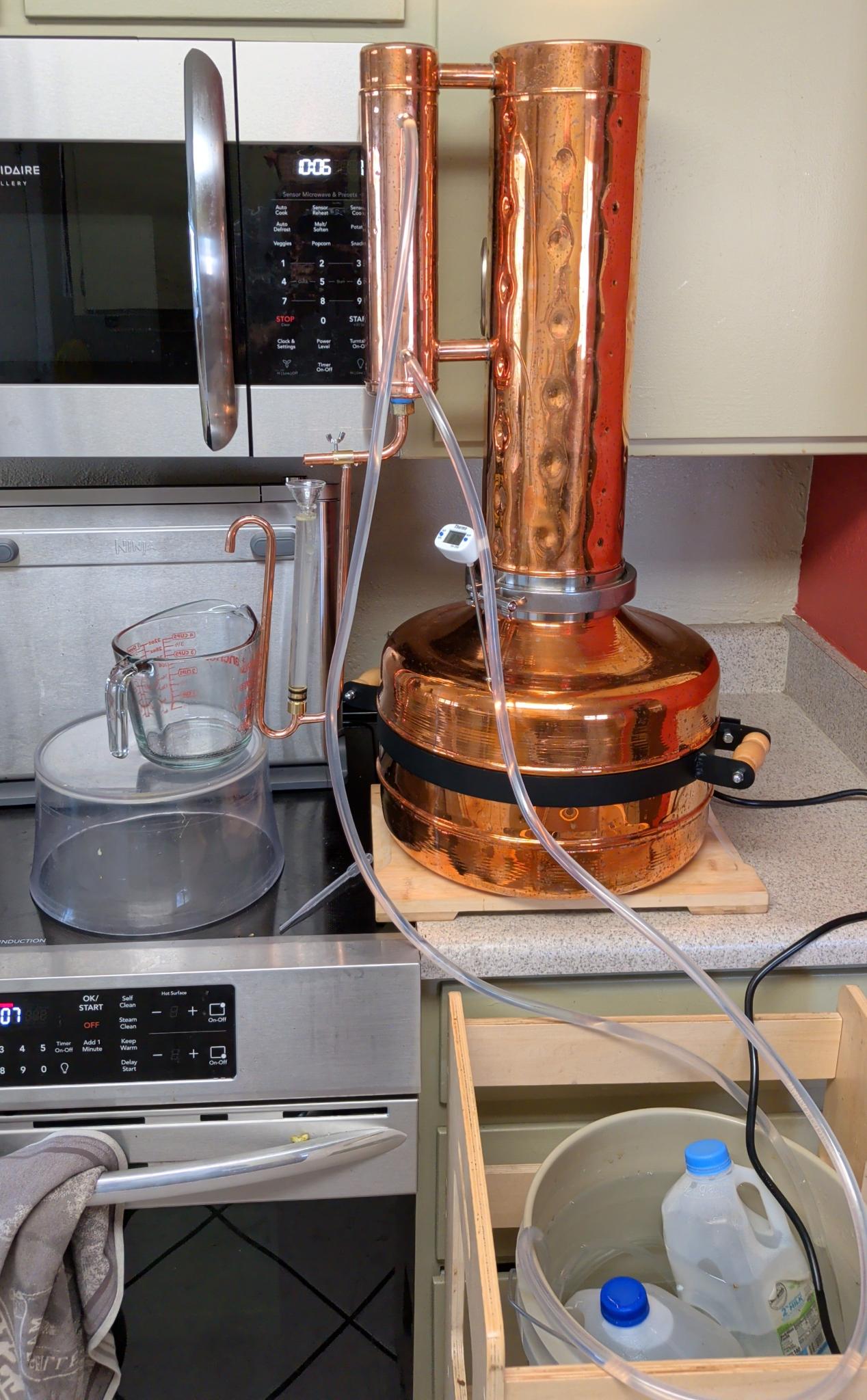 Copper alembic still